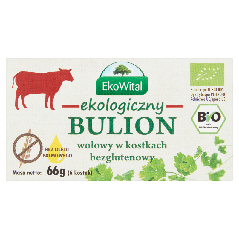 Bulion wołowy (6 kostek) bezglutenowy BIO