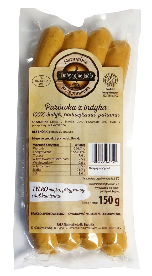 Parówki z indyka
