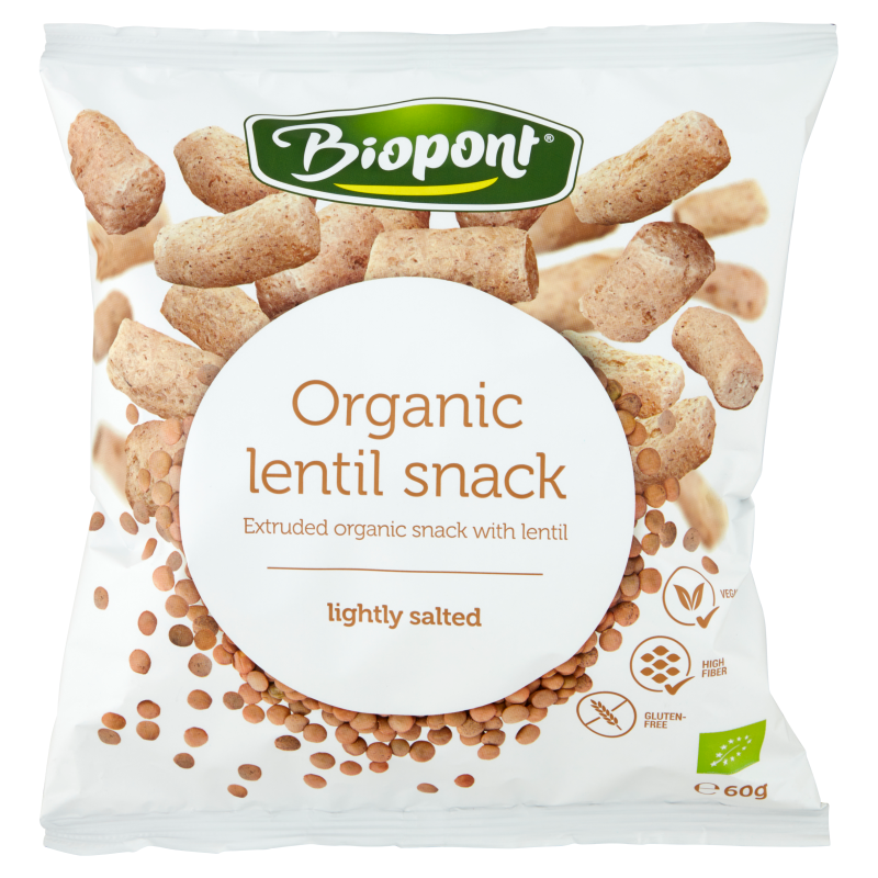 Chrupki z soczewicy delikatnie solone bezglutenowy BIO