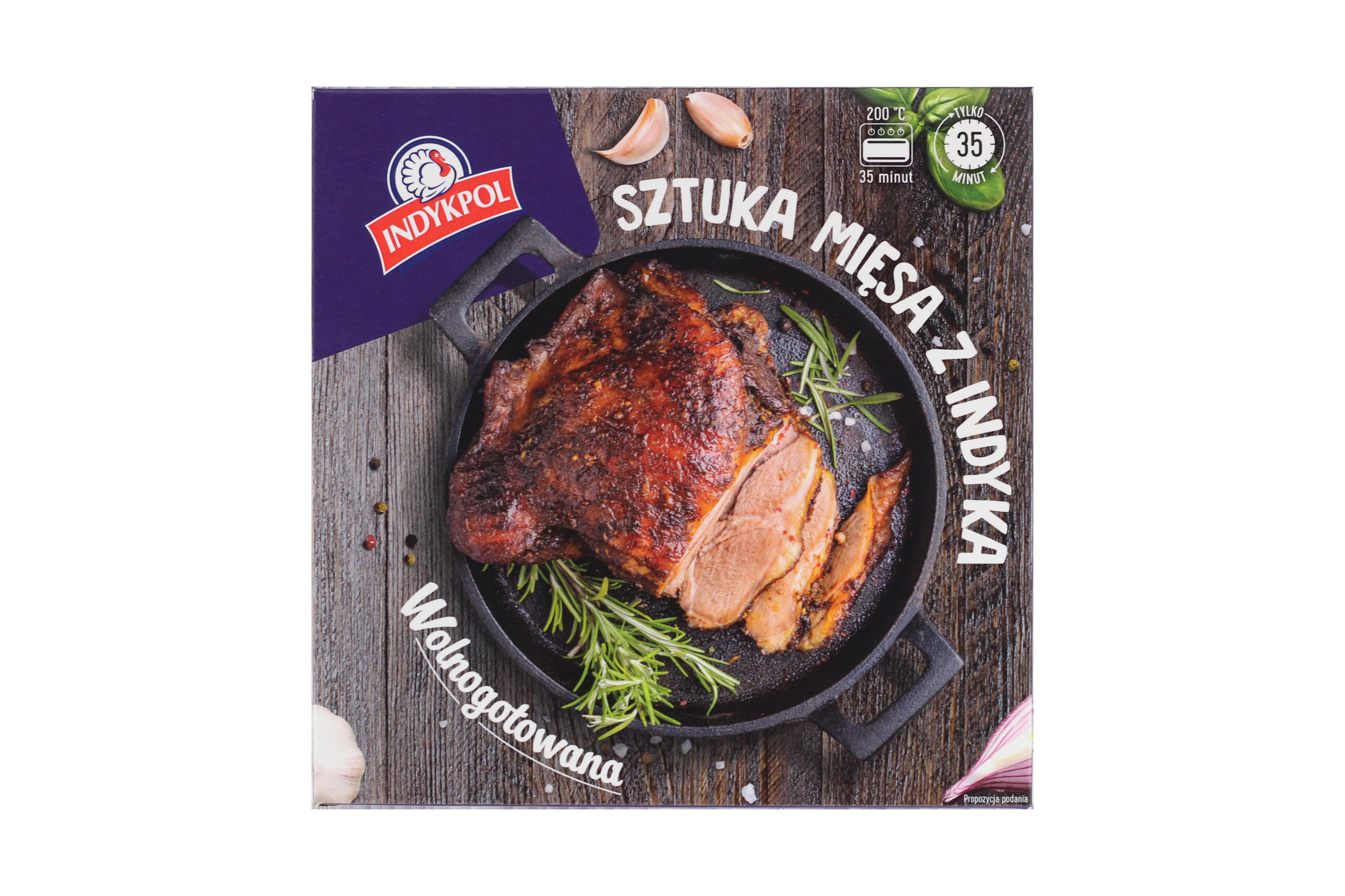 Sztuka mięsa z indyka wolnogotowana (640g-960g)