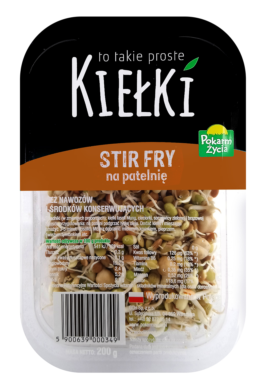 Kiełki na patelnię - Stir Fry