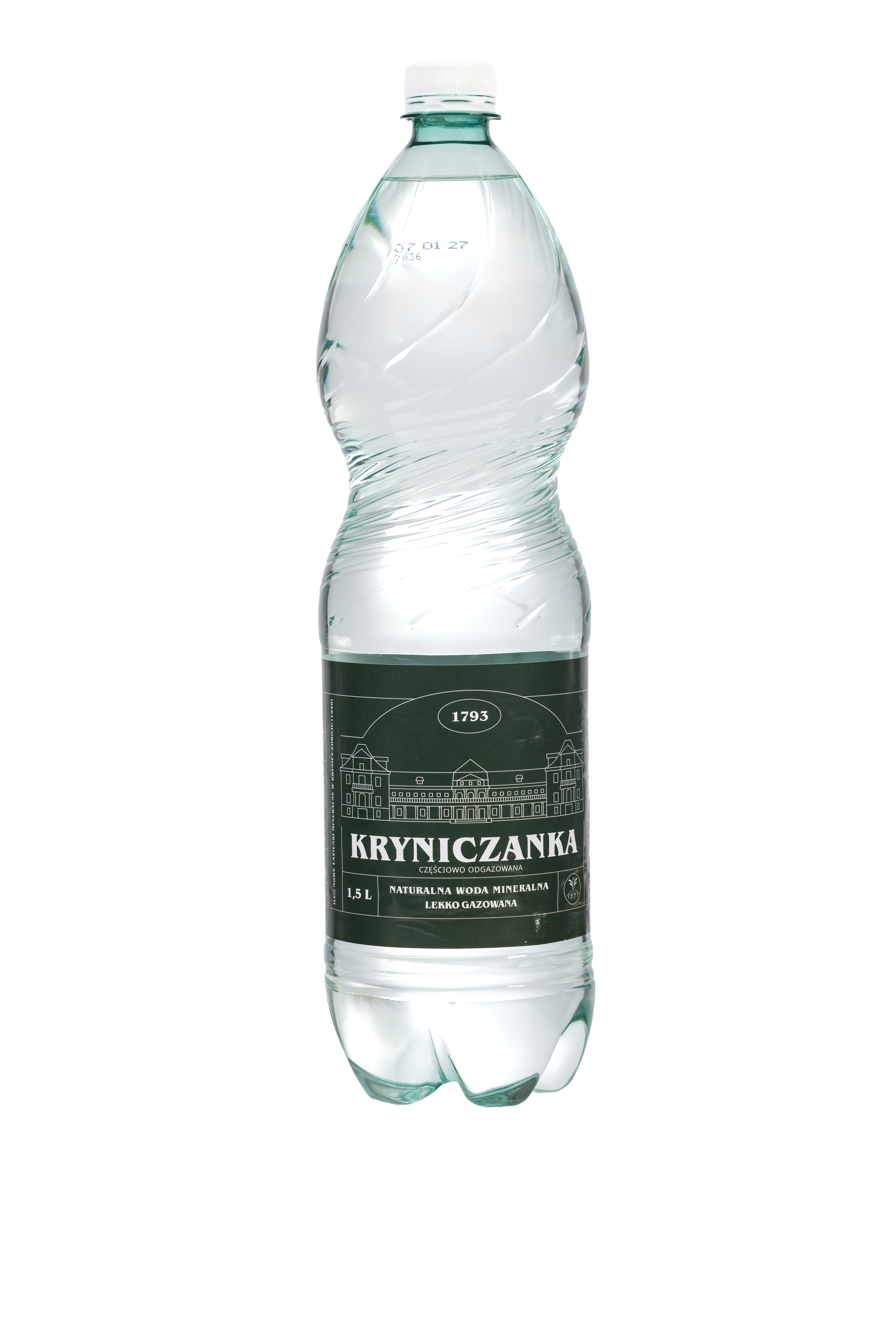 Naturalna woda mineralna częściowo odgazowana - niskonasycona CO2