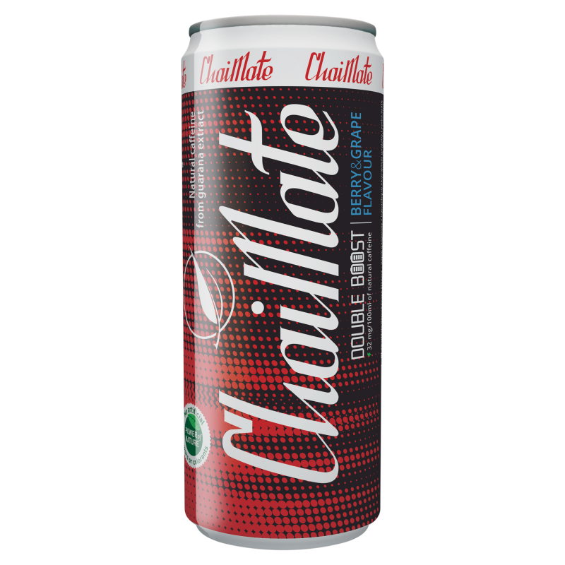 ChaiMate napój gazowany na bazie yerba mate o smaku jagód i winogron
