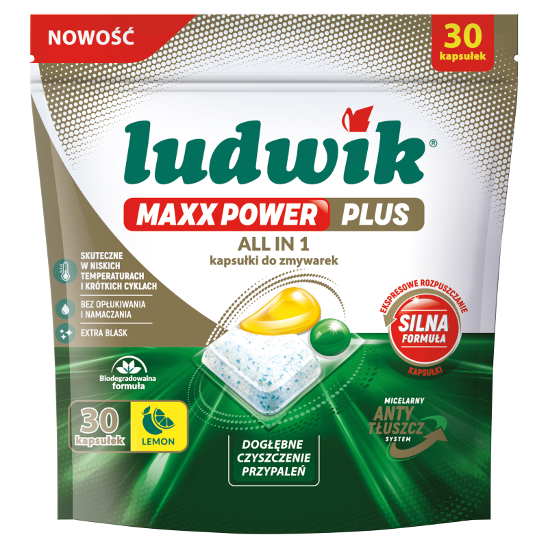 Kapsułki do zmywarki Maxx Power Plus Lemon 30 szt.