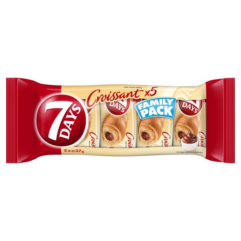 Małe Croissant z nadzieniem kakaowym 5x37g