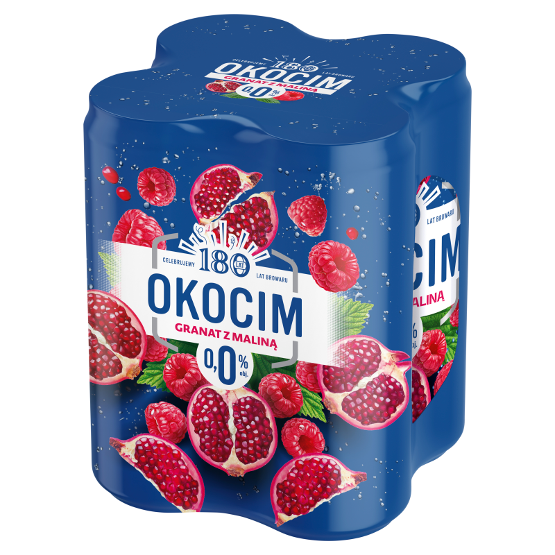 GRANAT z MALINĄ Piwo bezalkoholowe 4x500ml (puszka zwrotna)