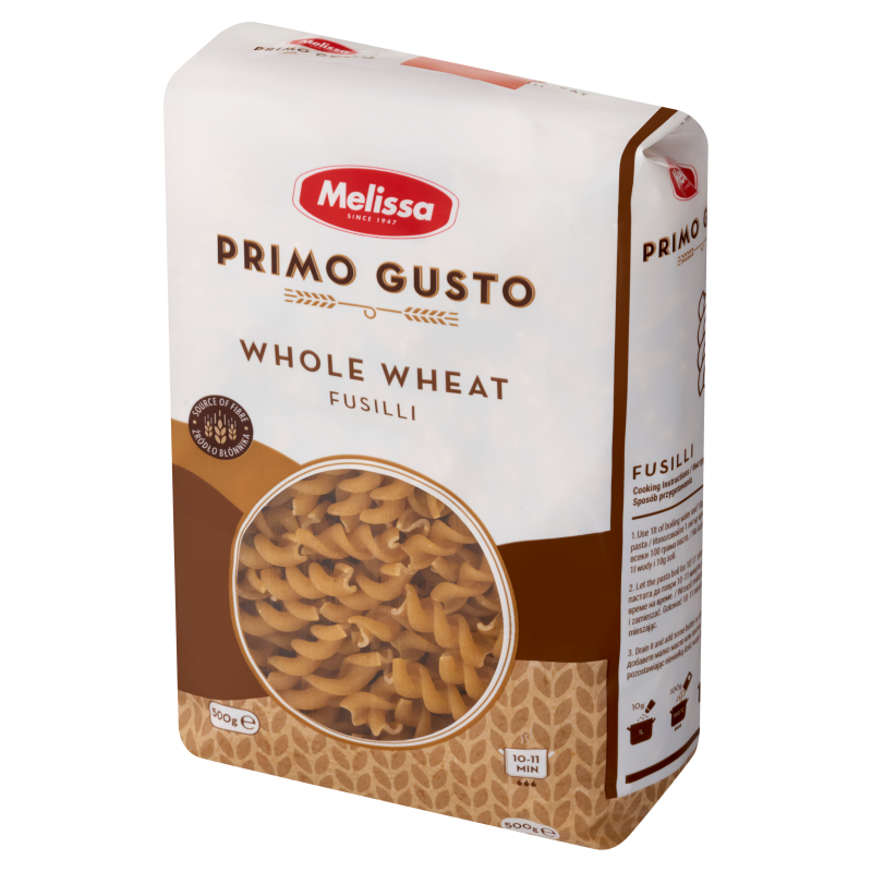 Makaron Fusilli Integrale - świderki pełnoziarniste