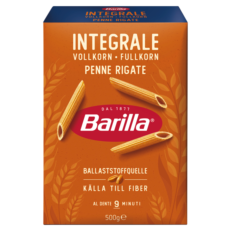 Makaron penne rigate pełnoziarniste (pióra nacinane)