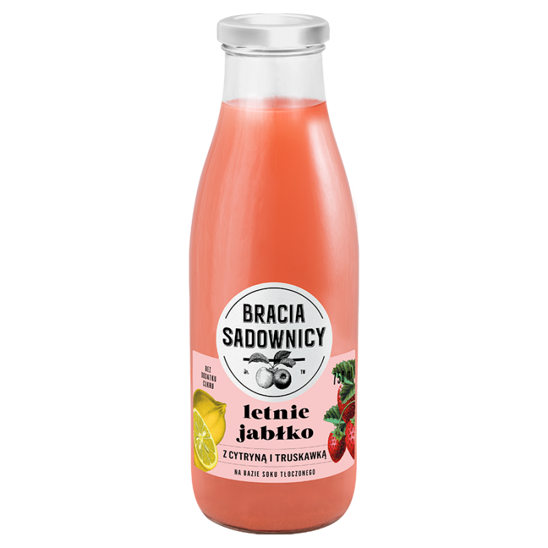 Napój letnie jabłko cytryna truskawka