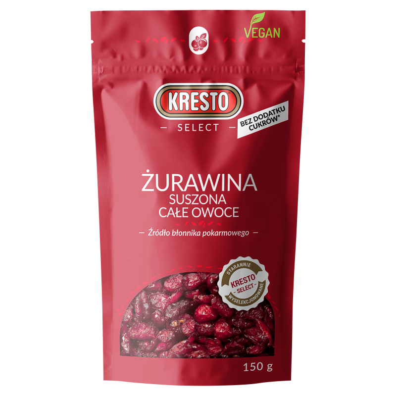 Żurawina suszona (całe owoce)