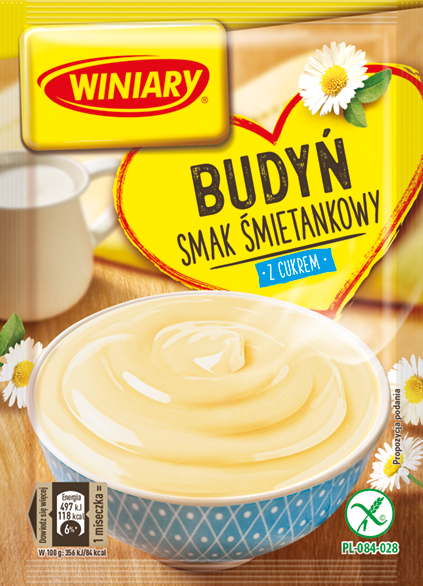 Budyń o smaku śmietankowym (z cukrem) bezglutenowy