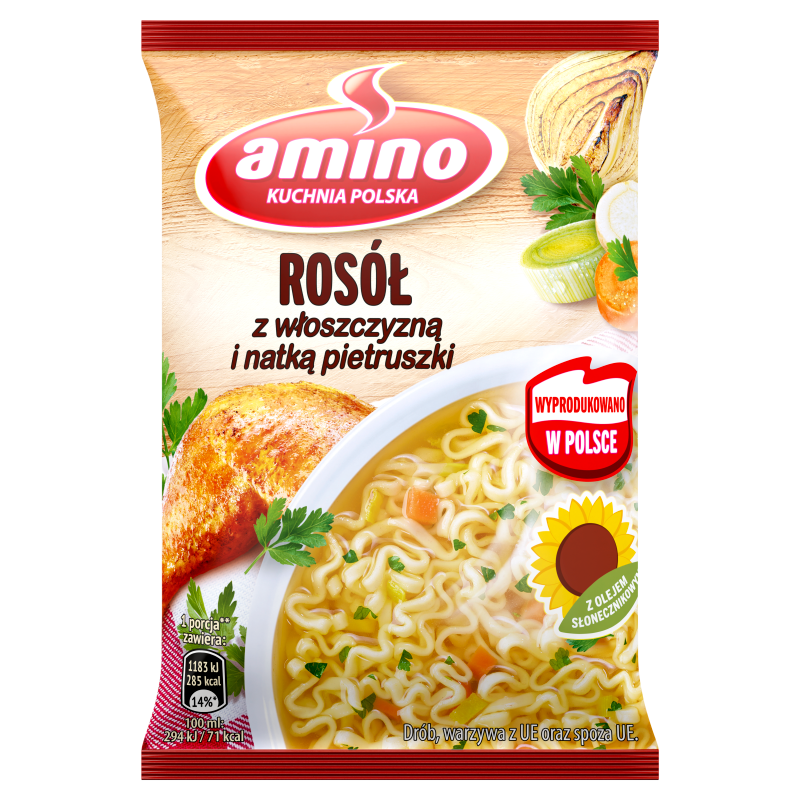 Rosół z włoszczyzną i natką pietruszki
