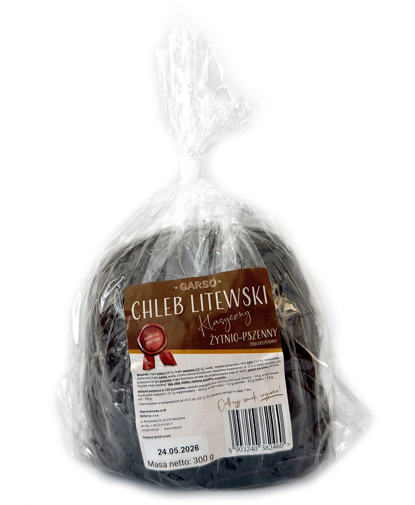 Chleb litewski klasyczny żytnio-pszenny