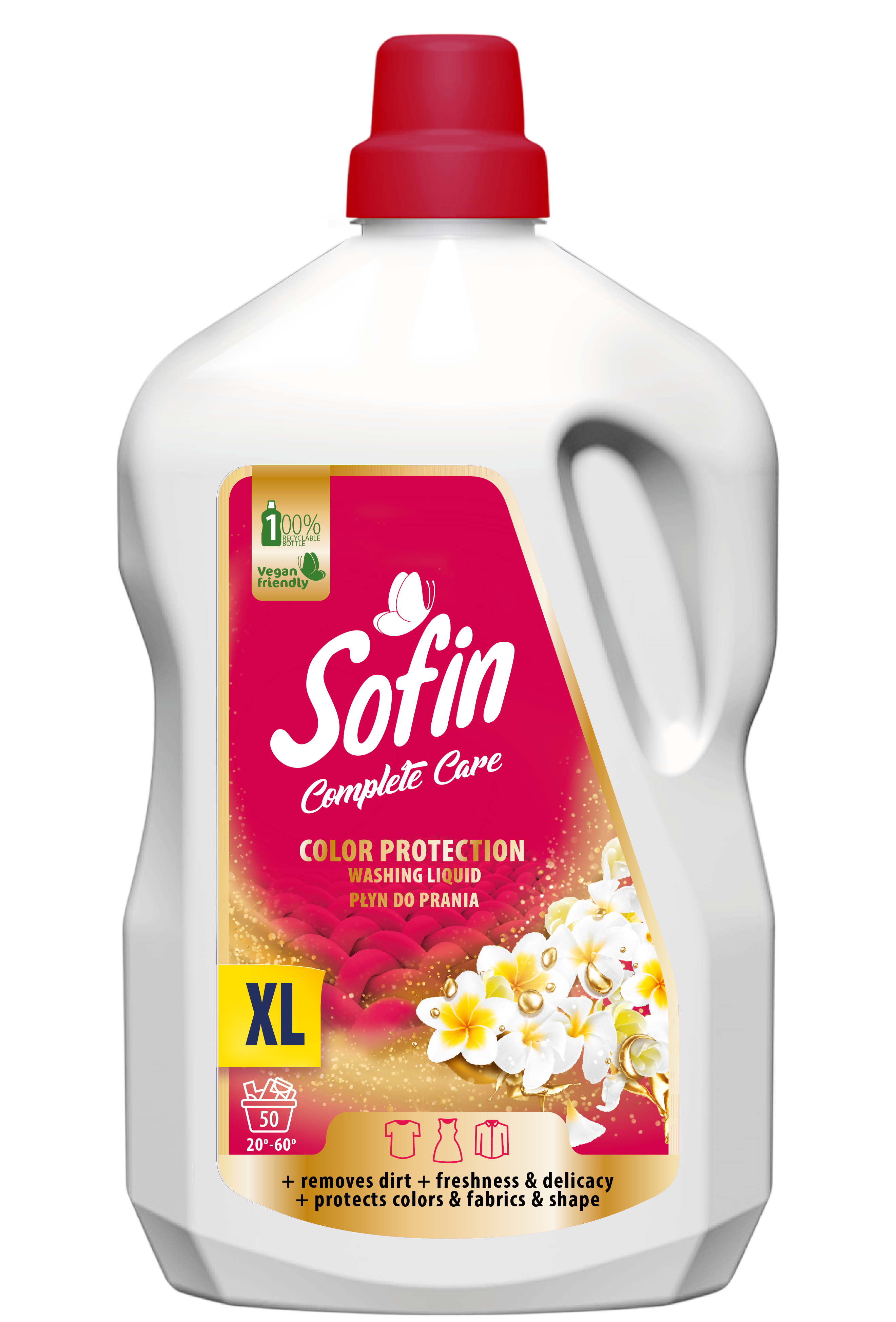Płyn do prania tkanin kolorowych 50 prań 2500ml