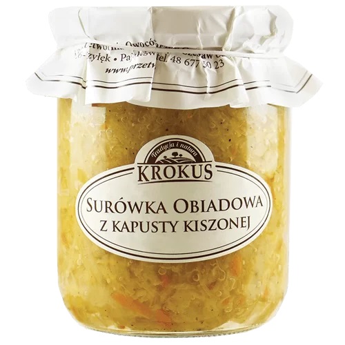 Surówka obiadowa z kapusty kiszonej
