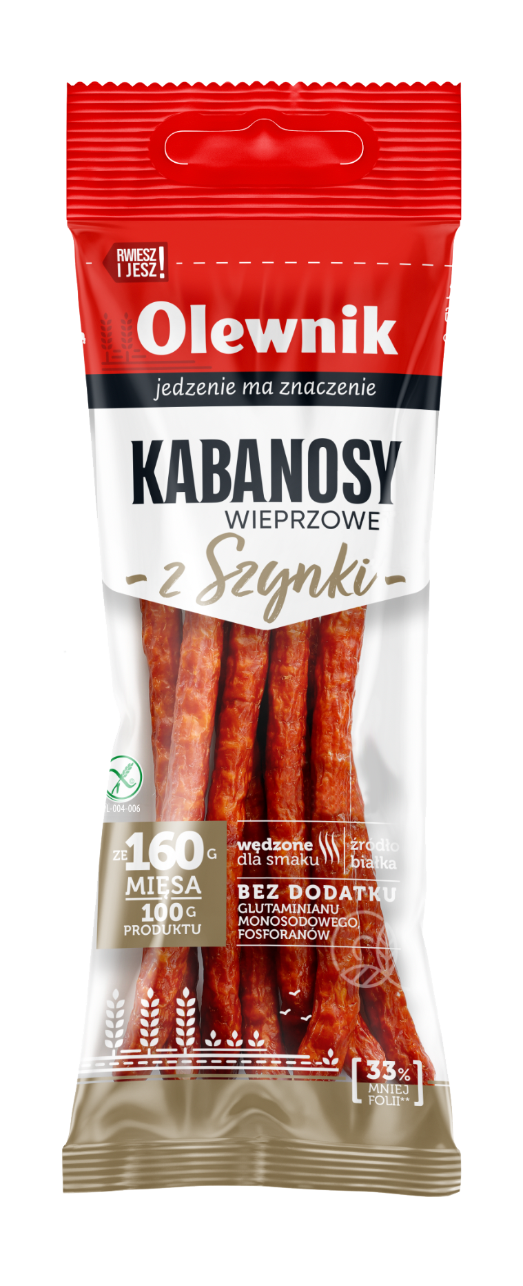 Kabanosy wieprzowe bezglutenowe