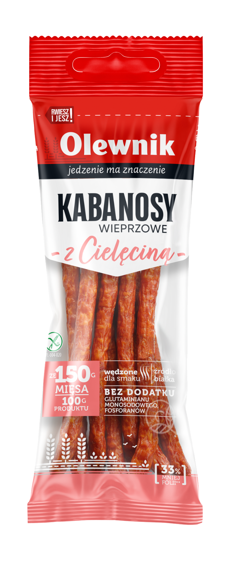 Kabanosy z cielęciną bezglutenowe