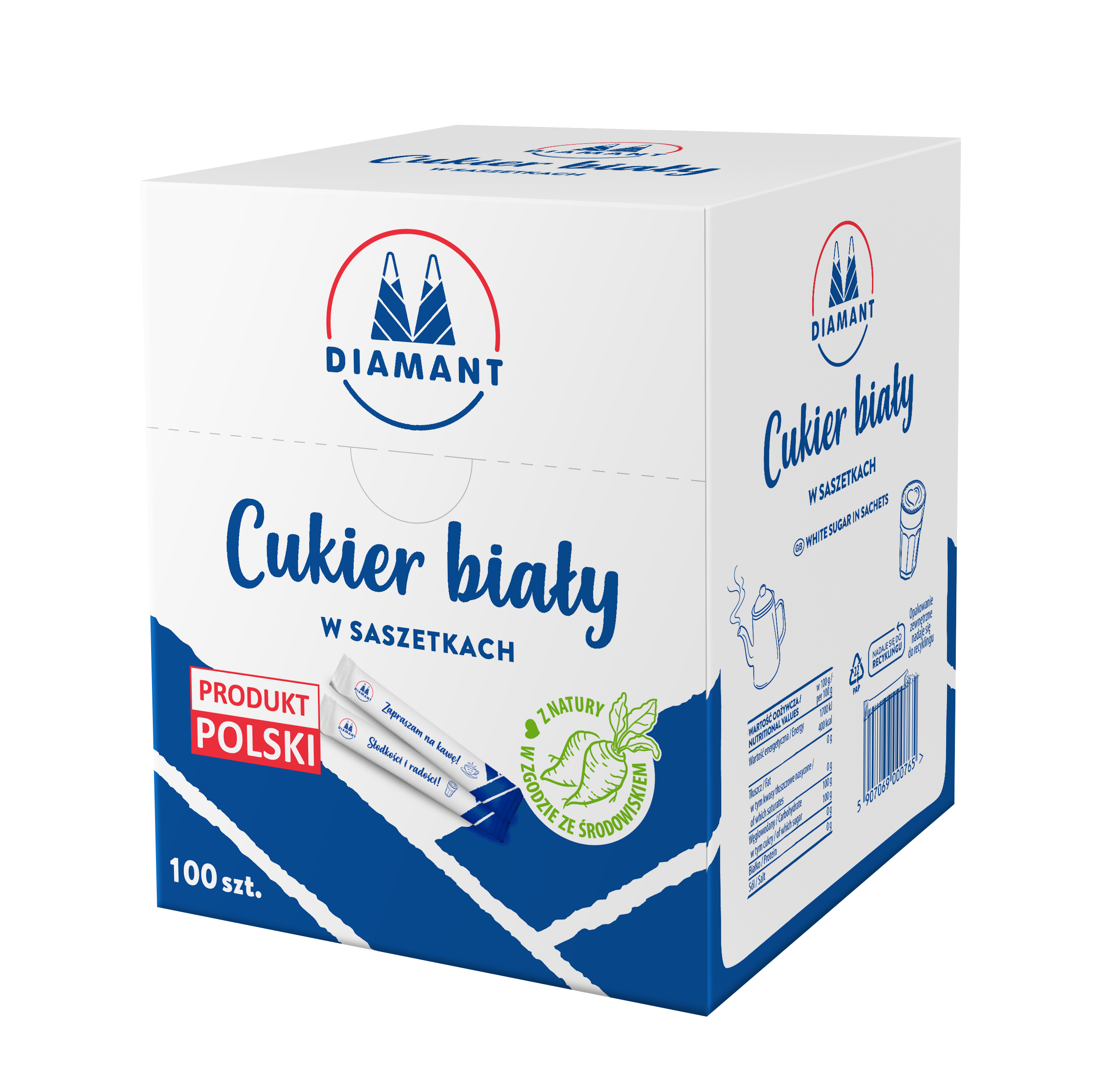 Cukier biały w saszetkach (100 szt. x 5g)