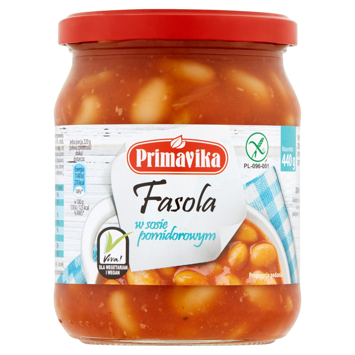 Fasola w sosie pomidorowym bezglutenowa