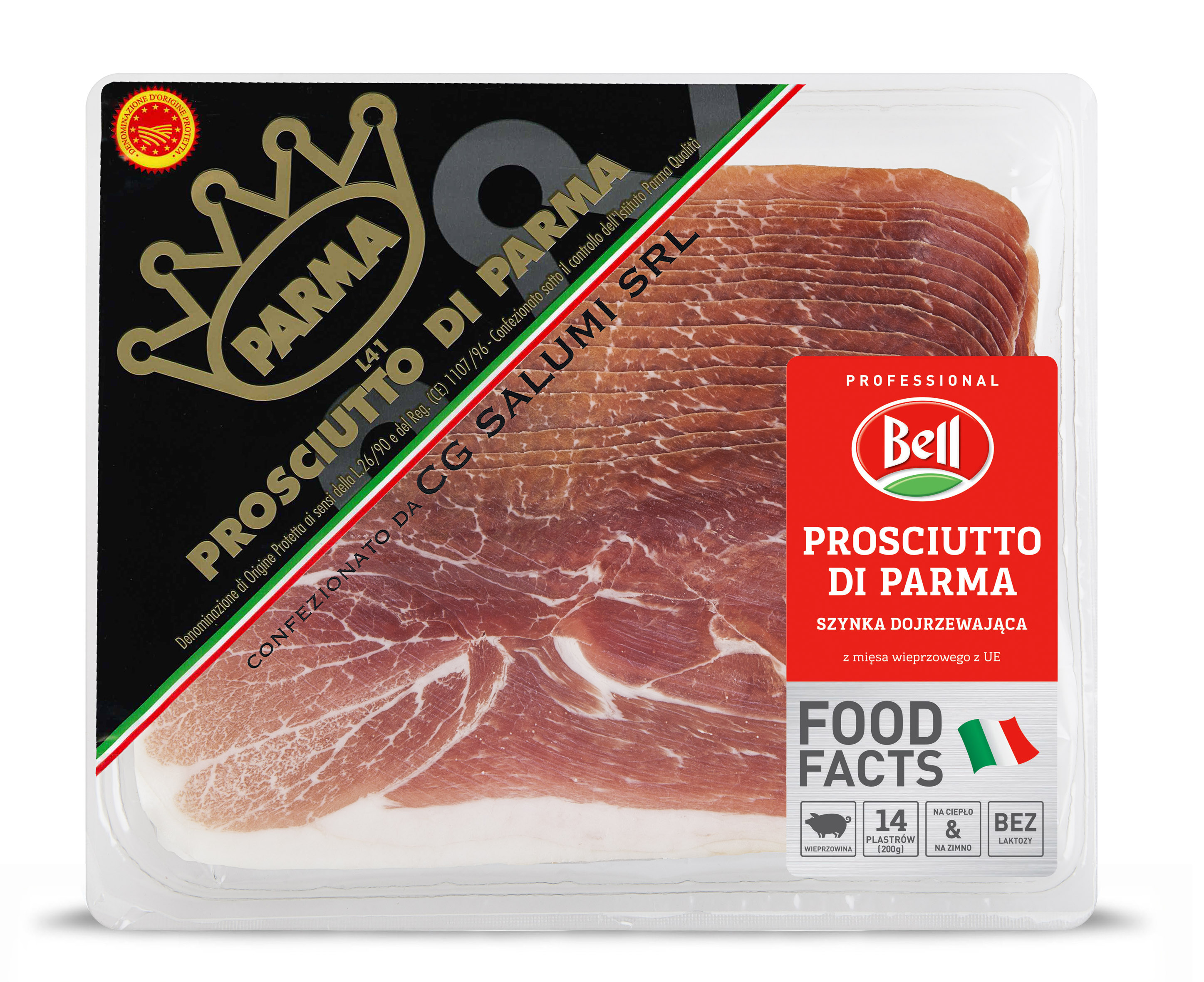 Szynka dojrzewająca prosciutto di Parma DOP