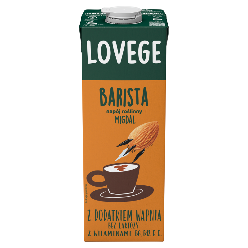 Napój barista o smaku migdałowym z dodatkiem wapnia.