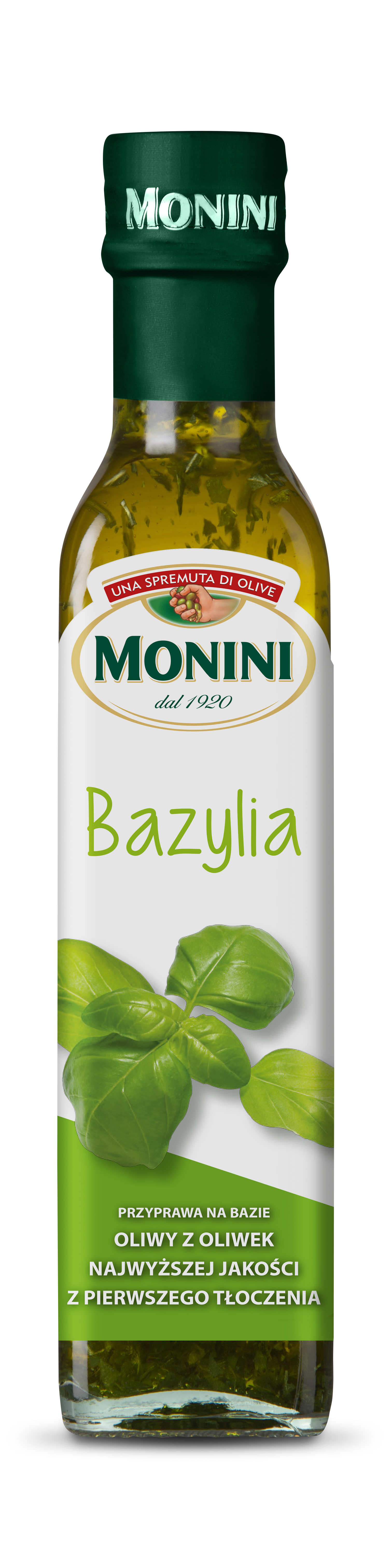 Oliwa z oliwek extra vergine z bazylią