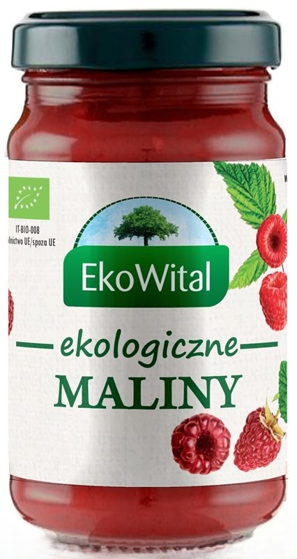 Dżem mus malinowy bez dodatku cukru BIO