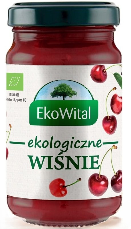 Dżem mus wiśniowy bez dodatku cukru BIO