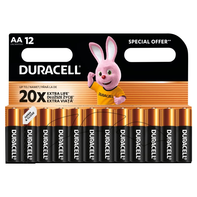 Baterie alkaliczne AA 12 szt.