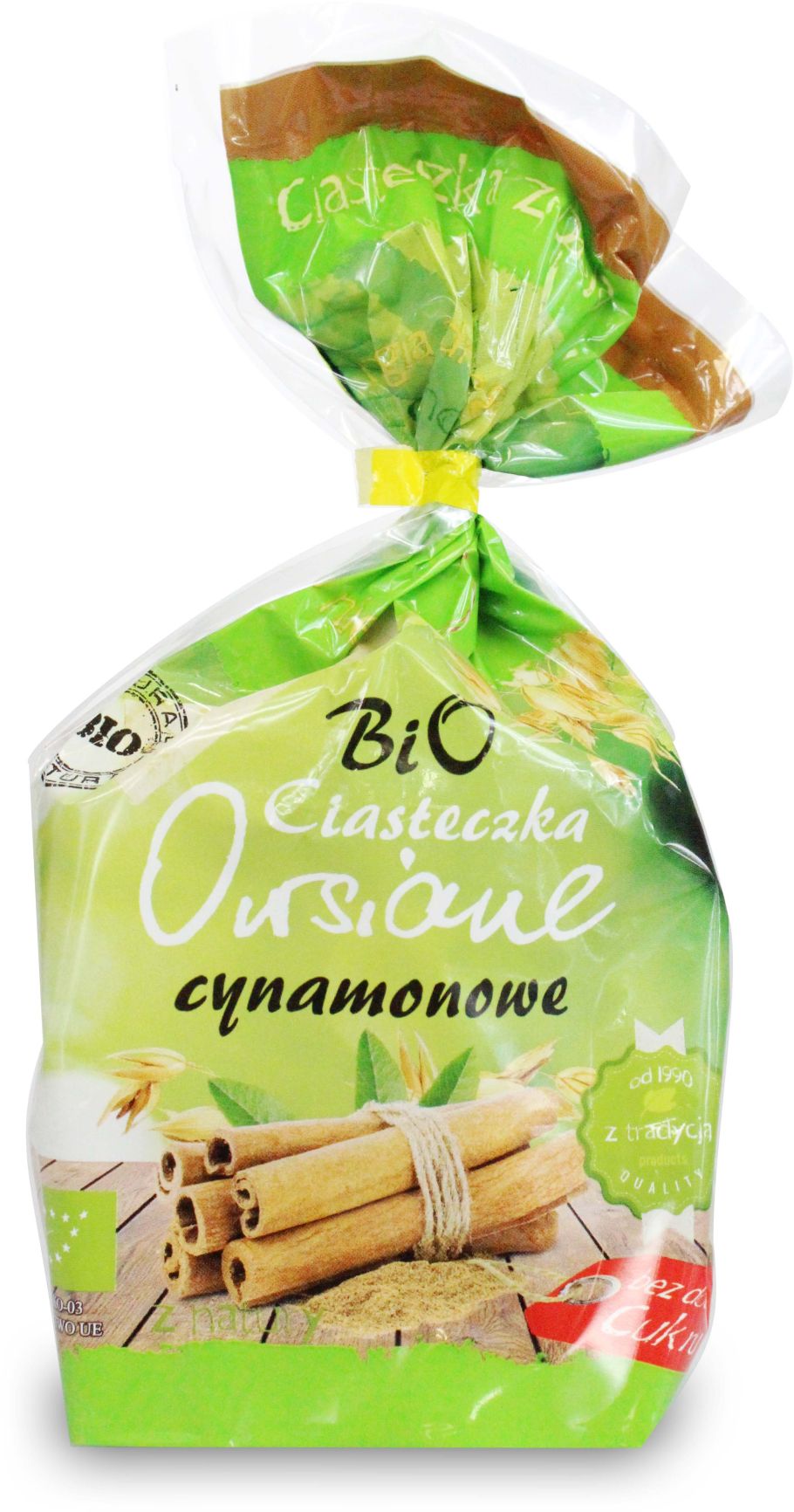 Ciasteczka owsiane cynamonowe bez dodatku cukrów BIO