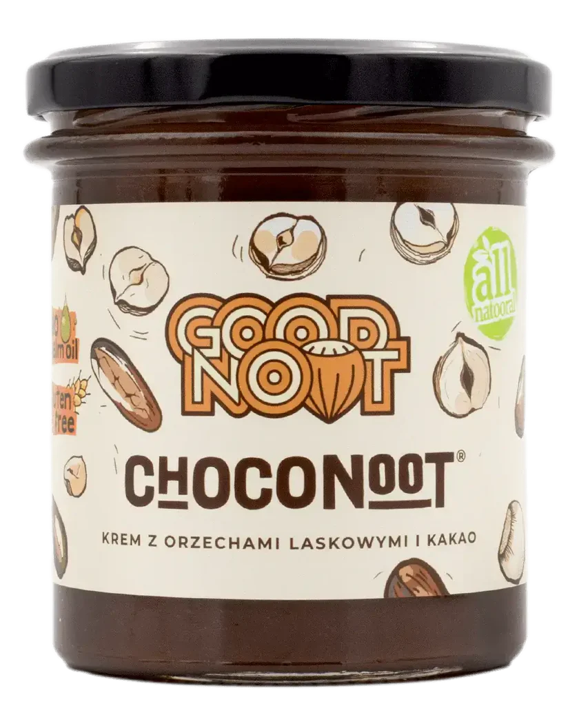 Krem z orzechów laskowych i kakao