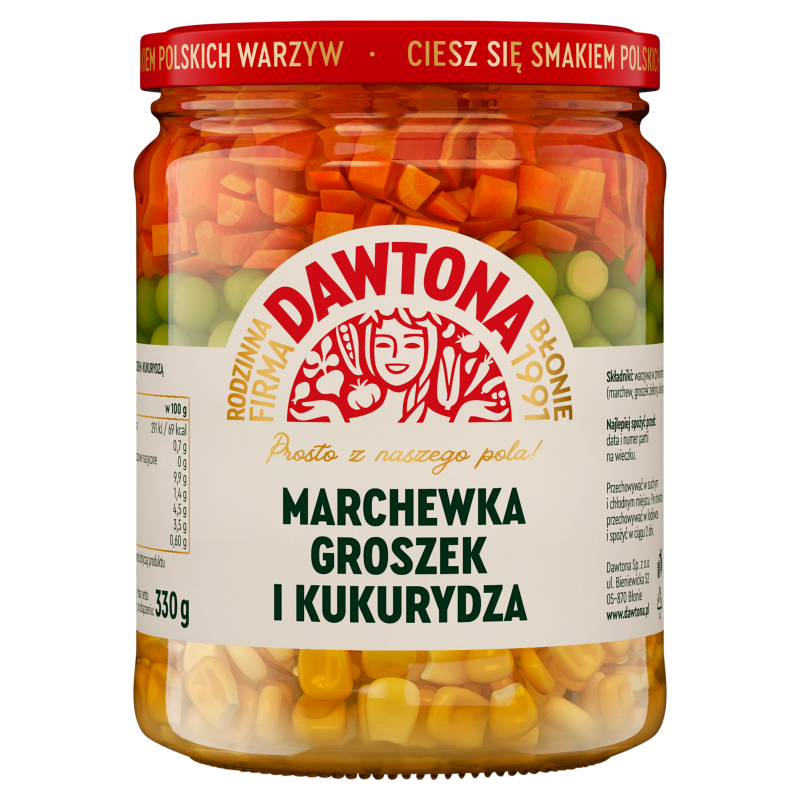 Mieszanka warzywna - marchewka groszek i kukurydza