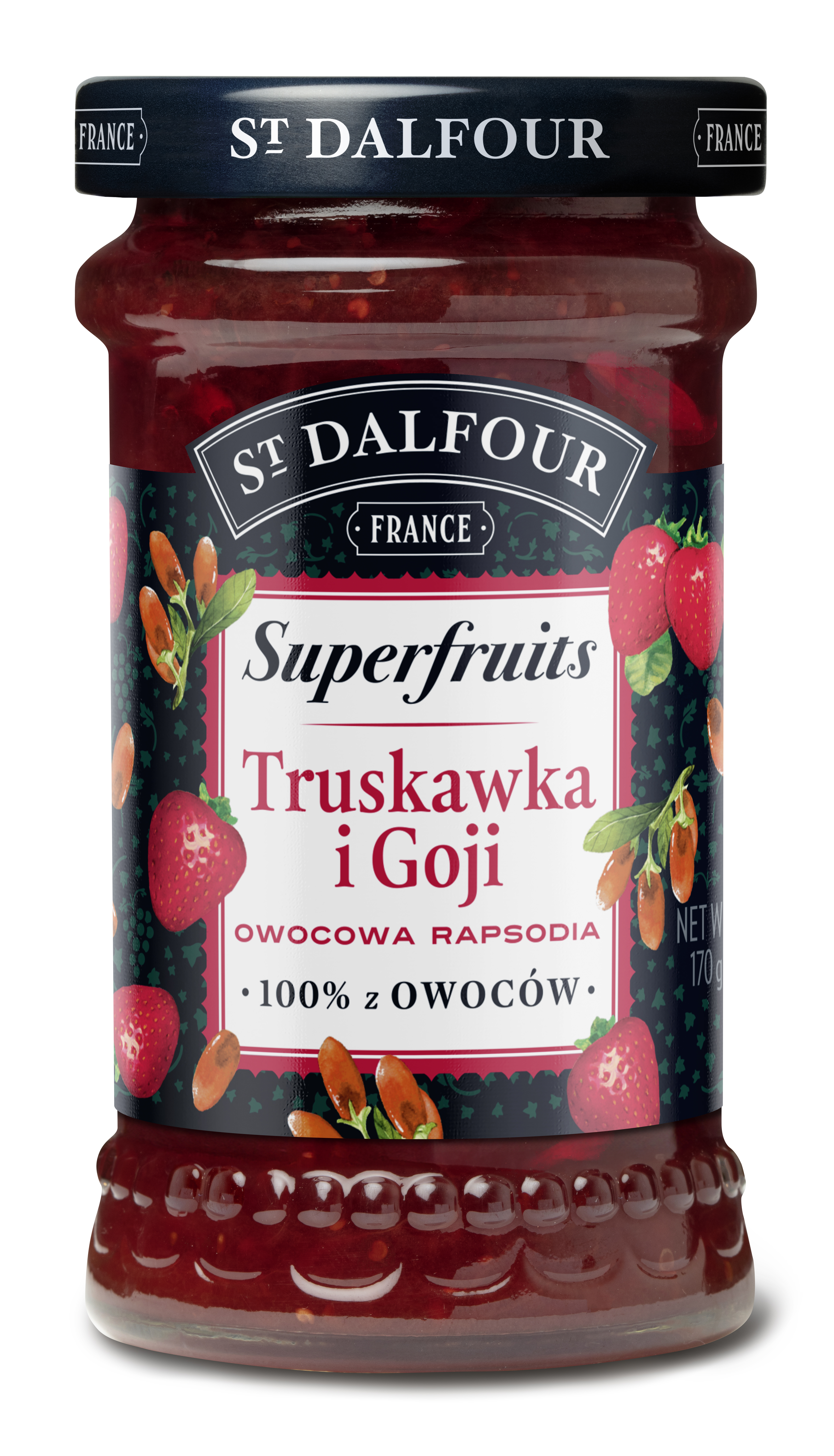 Konfitura truskawkowa z jagodami goji