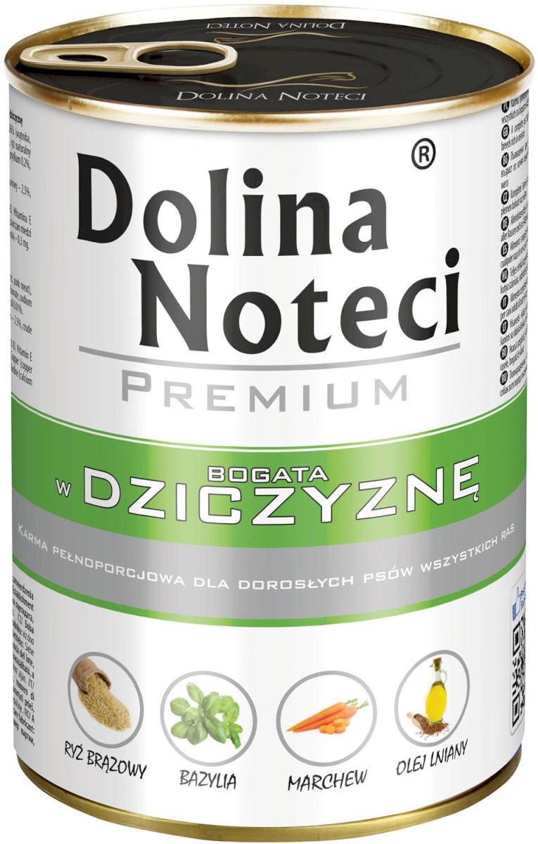 Mokry pokarm dla dorosłych psów wszystkich ras z dziczyzną puszka