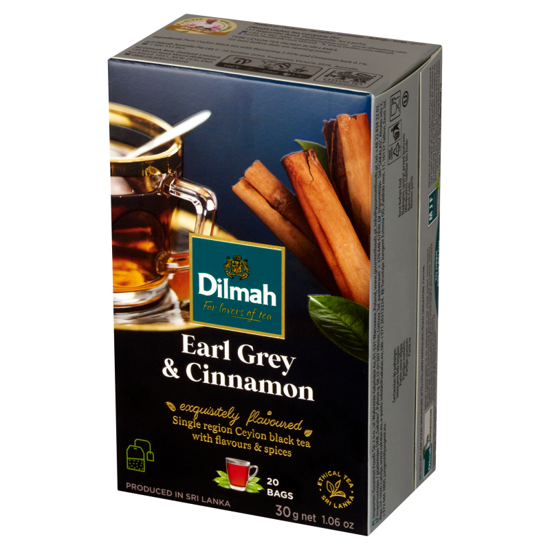 Herbata czarna aromatyzowana Earl Grey i Cynamon 20 torebek