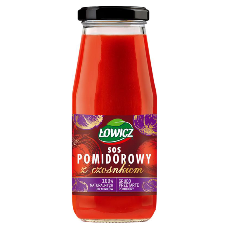Sos pomidorowy z czosnkiem