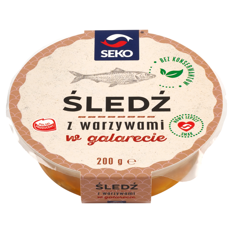 Śledź w galarecie z warzywami