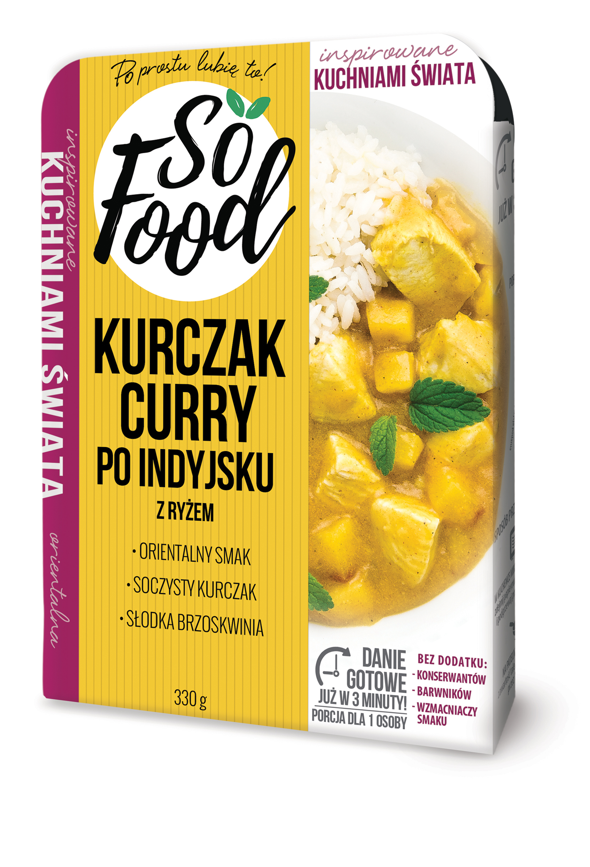 Kurczak curry po indyjsku z ryżem