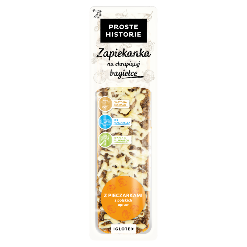 Zapiekanka fresh z pieczarkami
