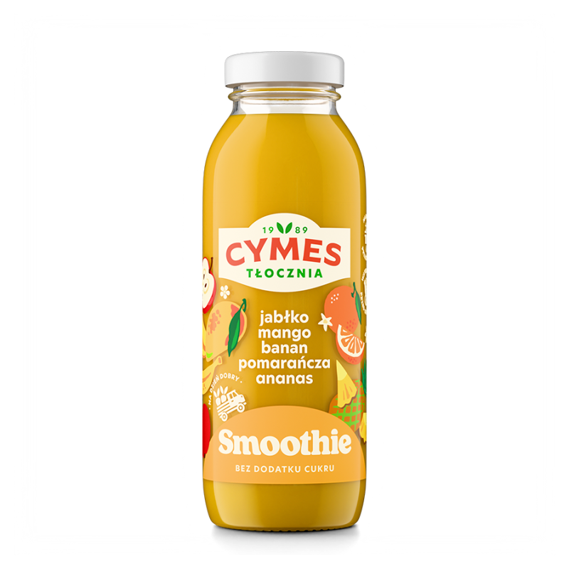 Smoothie banan jabłko mango