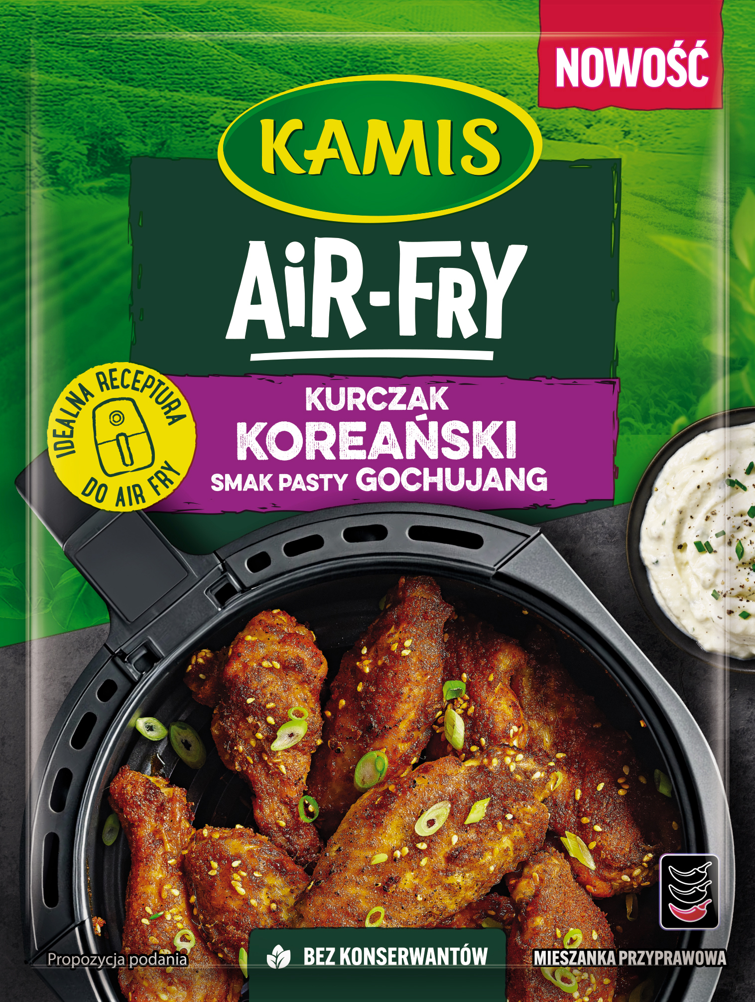 Kurczak koreański (o smaku pasty gochujang)