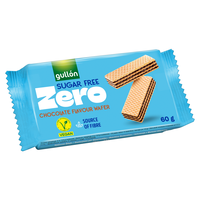Wafelki z nadzieniem czekoladowym bez cukru