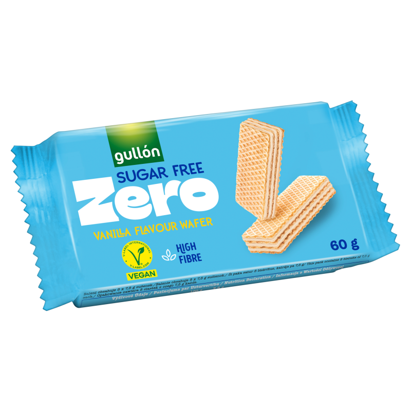 Wafelki z nadzieniem waniliowym bez cukru