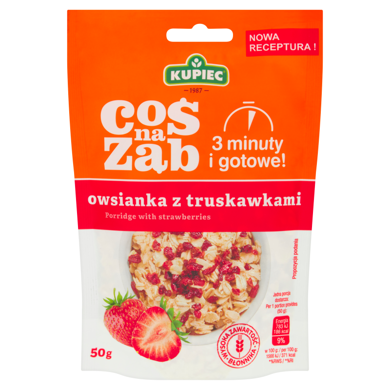 Owsianka z truskawkami (instant)