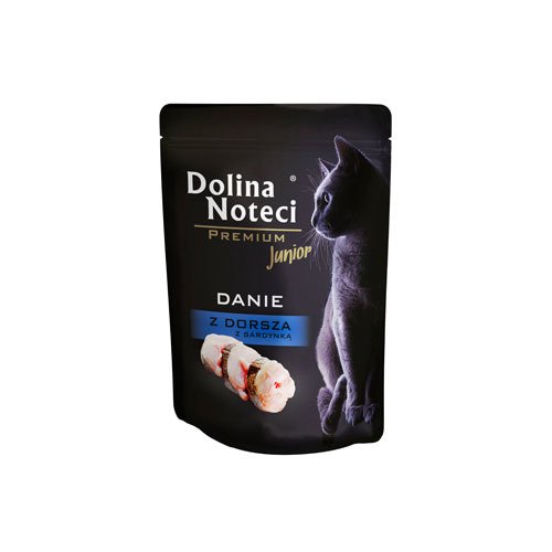 Mokra karma dla kota - danie z dorsza