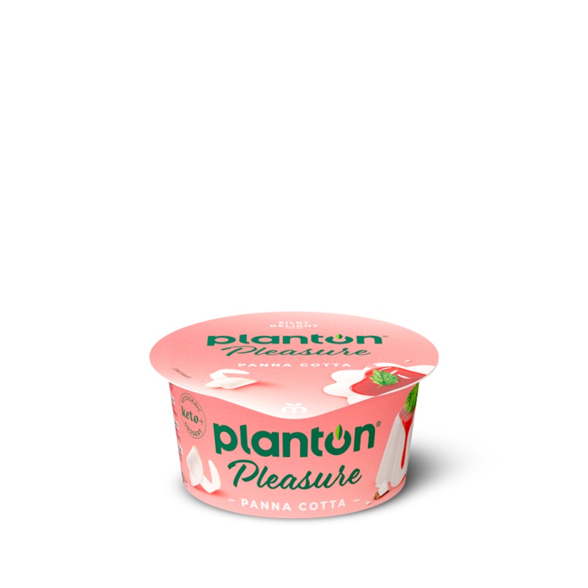 Wegański deser o smaku Panna Cotta