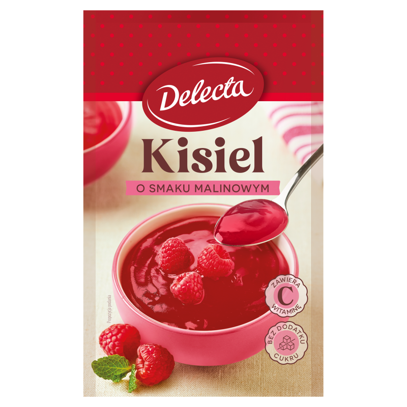 Kisiel o smaku malinowym (bez dodatku cukru)