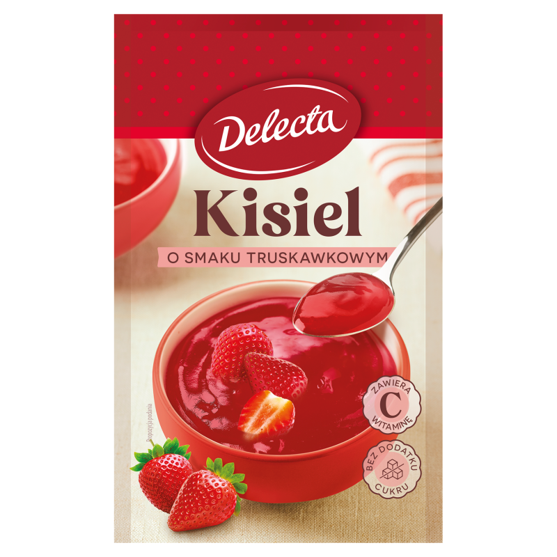 Kisiel o smaku truskawkowym (bez dodatku cukru)