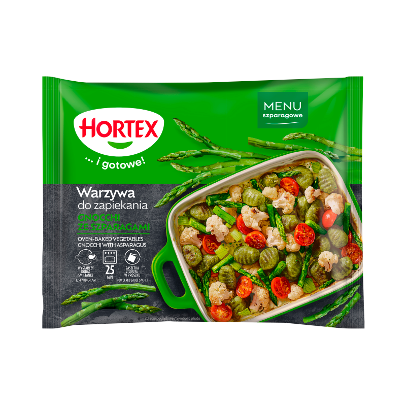 Warzywa do zapiekania gnocchi ze szparagami