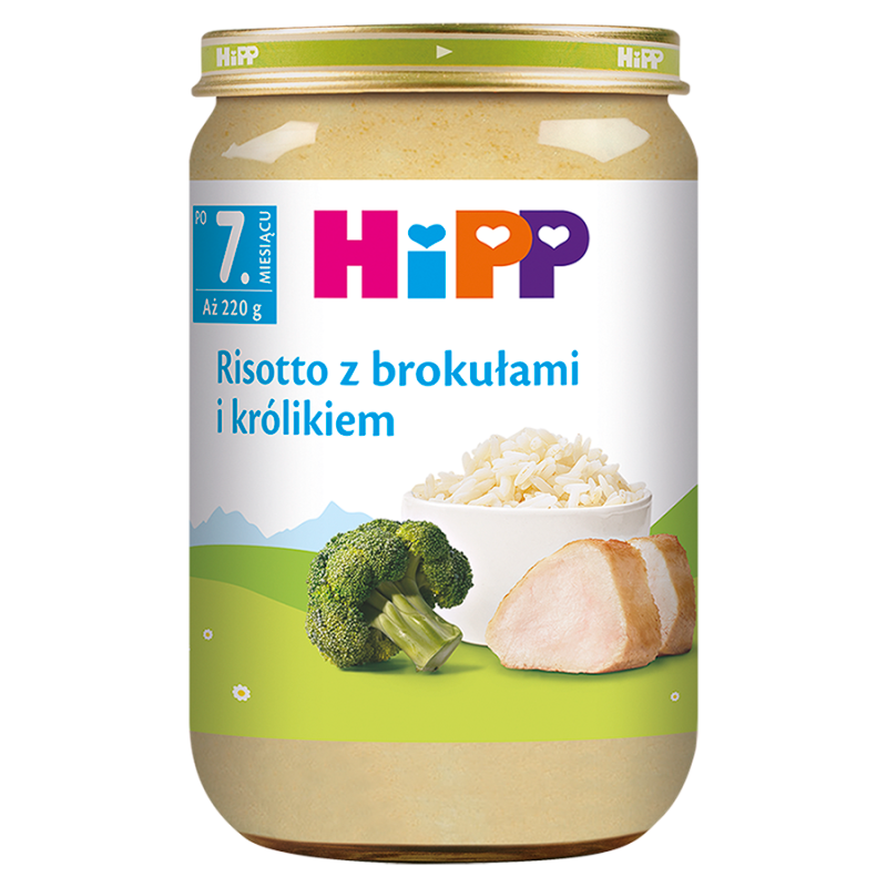 Risotto z brokułami i królikiem - po 7 miesiącu
